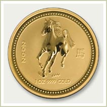2002 Perth Mint Gold Horse Gold Bullion Coin
