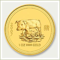 2007 Pig Lunar Bullion Coin