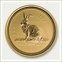 1999 Rabbit Lunar Bullion Coin