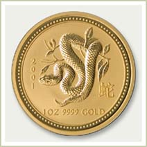 2001 Snake Lunar Bullion Coin